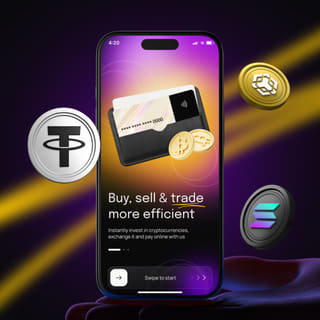 Mobiel apparaat met de interface van Klar Vermento handelsplatform