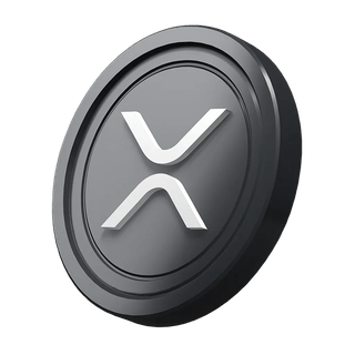 Grafisch element van XRP Ripple-munt weergegeven in gids voor beginners in cryptocurrency