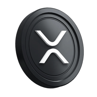 Decoratief onderdeel van XRP Ripple-munt in de gratis gidssectie